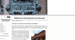 Desktop Screenshot of baukunst-nuernberg.de