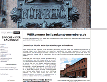 Tablet Screenshot of baukunst-nuernberg.de